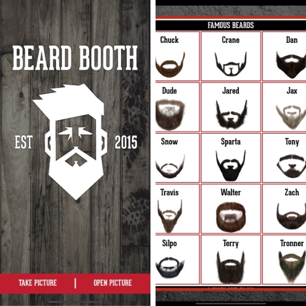 Print da Interface do Beard Booth 