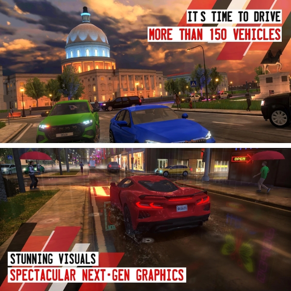Print da interface do Driving Game 