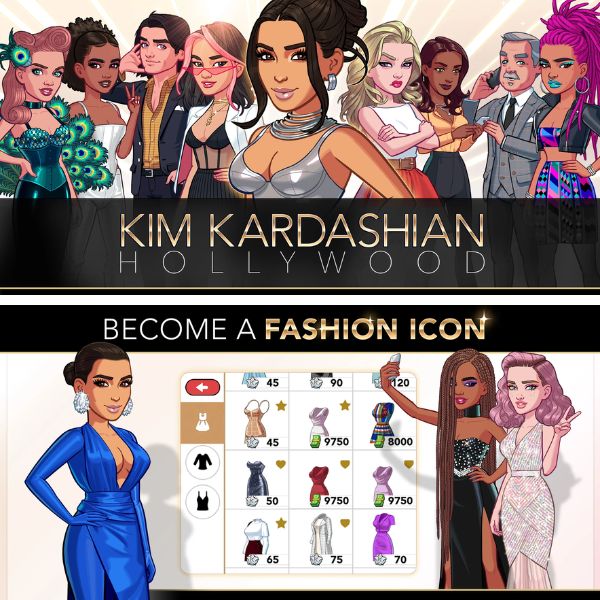 Print da interface do Kim Kardashian: Hollywood